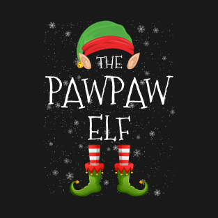 PawPaw Elf Family Matching Christmas Group Funny Pajama Xmas T-Shirt