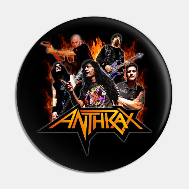 ANTHRAX BAND Pin by Storing