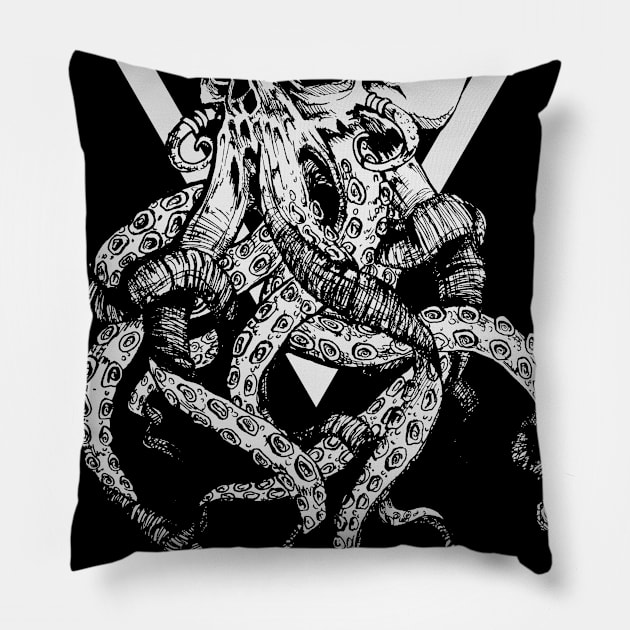 Twisted Depths Pillow by Nihila