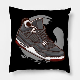 AJ 4 Retro Bred Sneaker Pillow