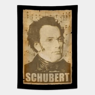 Franz Schubert musical notes Tapestry