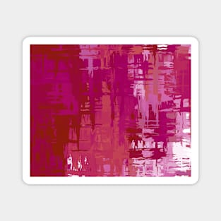 Lesbian Pride Rough Crisscross Paint Magnet