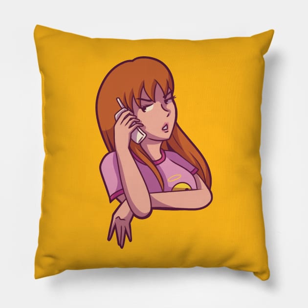 Quinn Morgendorffer Pillow by Daria Morgendorffer