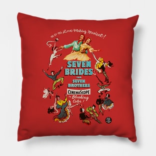 Seven Brides for Seven Brothers Movie Poster Pillow