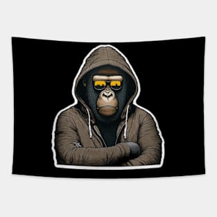 Shades of Toughness - Cool Gorilla Tapestry