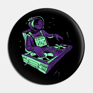 Dj Astronaut Space Man Disc Jockey Pin