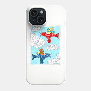 Rabbit And Fox Pilot Phone Case