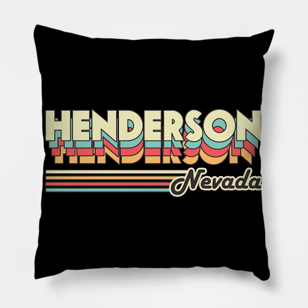 Henderson town retro Pillow by SerenityByAlex