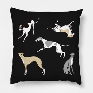 Sighthound Blue Pillow