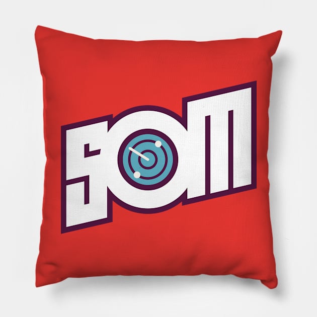 SOM 2.0 WHITE RADAR Pillow by Spawn On Me Podcast