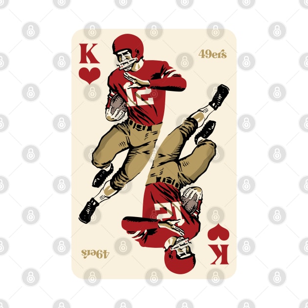 San Francisco 49ers King of Hearts by Rad Love