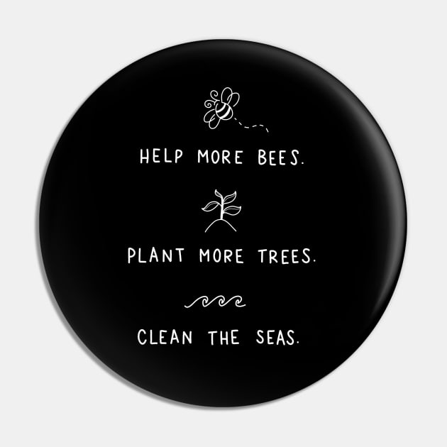 Save the Bees Pin by valentinahramov