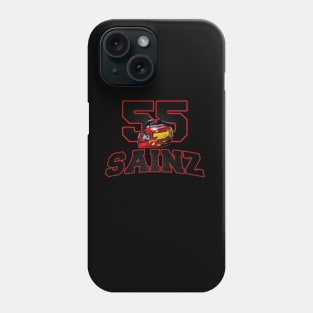 Carlos Sainz 55 Helmet Phone Case