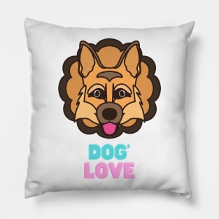 Love dogs my family Pillow