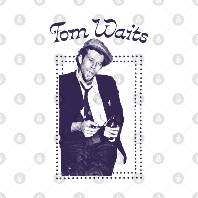 Tom Waits / Retro Style Design by DankFutura