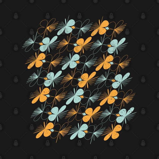 Floral shapes seamless pattern by Ezzkouch