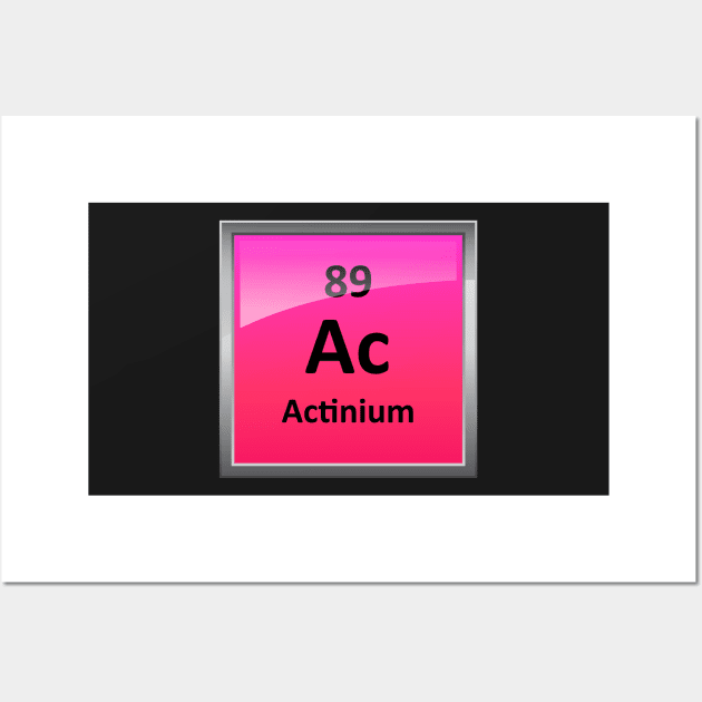 Actinium Periodic Table Element Symbol - Actinium - Posters and Art ...