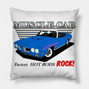 70 GTO Judge Convertible - Muscle Car Pillow