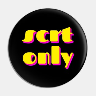 scrt only colors logo Pin