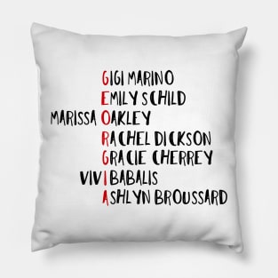 Georgia Gymnasts Pillow