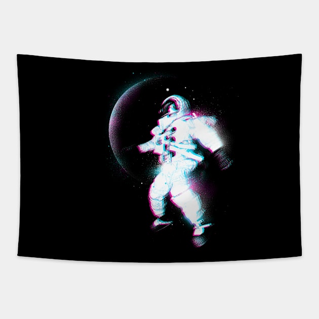 Astronaut Dragon Demo-2 Spacin' Out Tapestry by BackintheDayShirts