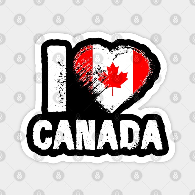 I Love Canada Magnet by adik