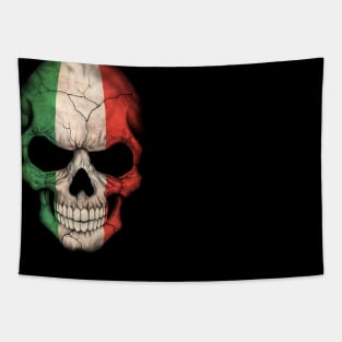 Italian Flag Skull Tapestry