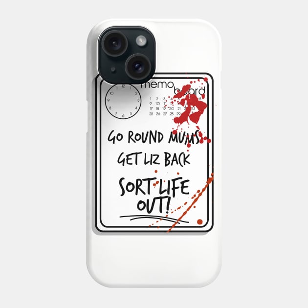 Shaun's To-Do List Phone Case by kruk