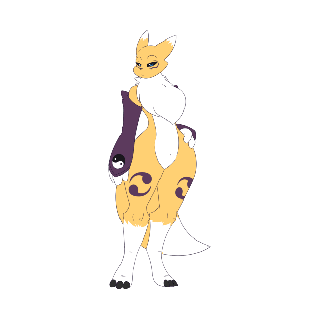 Renamon Digimon by Dewwydarts