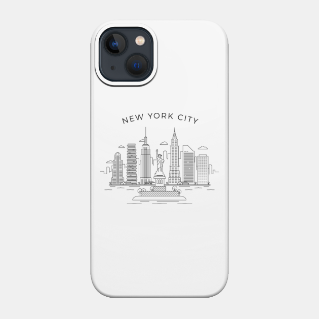 New York City Skyline Art - New York - Phone Case