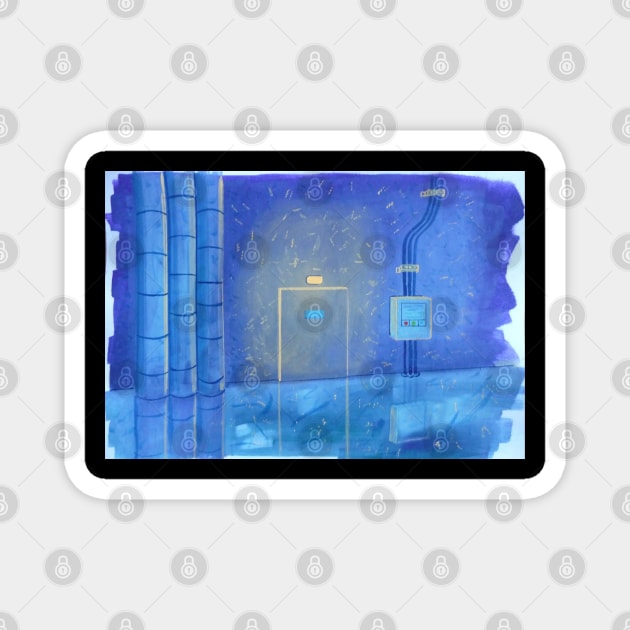 Electric Gateway Magnet by celestial_artworks