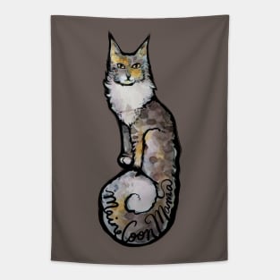 Maine Coon Mama Cat Mom Tapestry