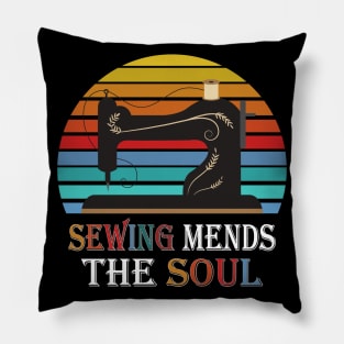 Sewing mends the Soul Pillow