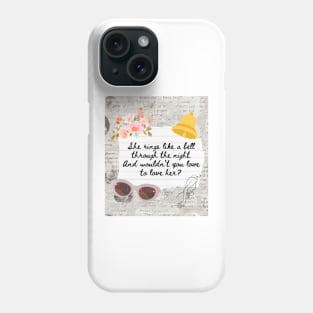 Rhiannon Song Lyric Print Phone Case