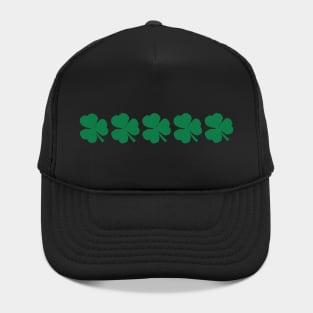 Five Kelly Green Shamrocks for St Patricks Day Hat