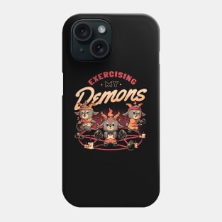 Exercising My Demons - Cute Evil Dark Funny Baphomet Gift Phone Case