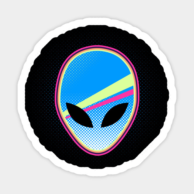Wallpaper 90s Alien Shirt Colorful Party Gift 90s Alien Sticker Desktop Wallpaper Free