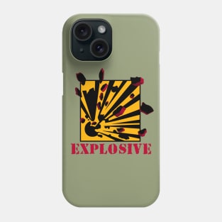 Explosive Warning Sign Explosion Phone Case