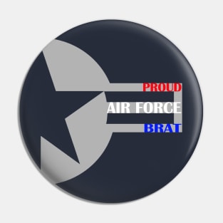 Proud Air Force Brat Roundel Star Pin