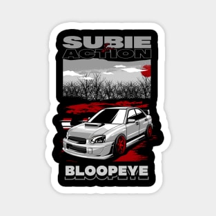 Subaru Impreza Bloopeye White Magnet