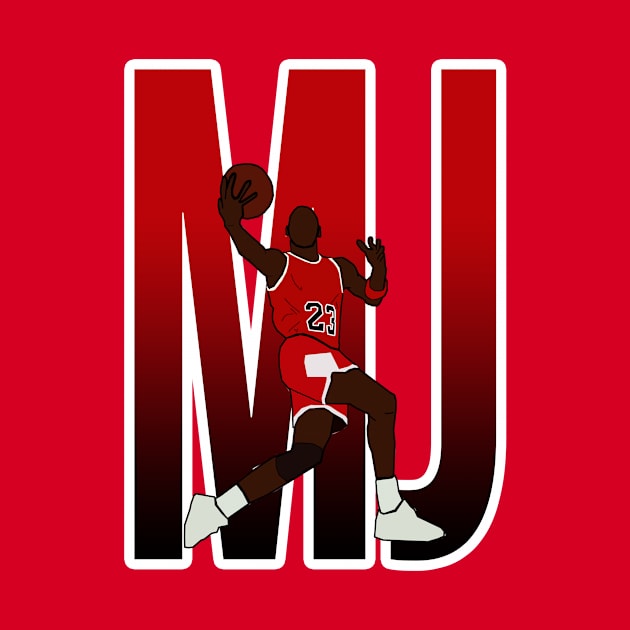 Michael Jordan 'MJ' - Chicago Bulls by xavierjfong