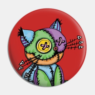 Voodoo cat Pin