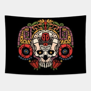 Azteca Skull Tapestry