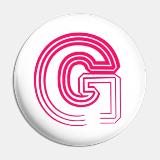 Future Typo 2 - 3D Letter G Pin