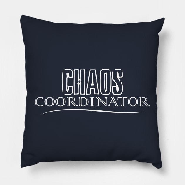 chaos coordinator Pillow by CreativeIkbar Prints