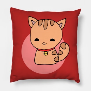 cat children illustration Pillow