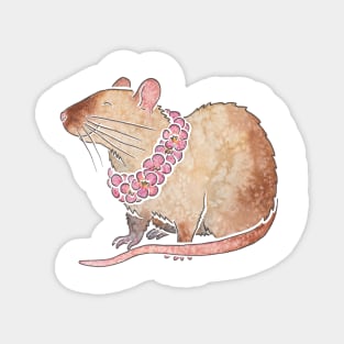 Watercolour pet rat (siamese) Magnet