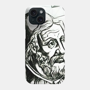 Al Tabari Black and White Portrait | Al Tabari Artwork 3 Phone Case