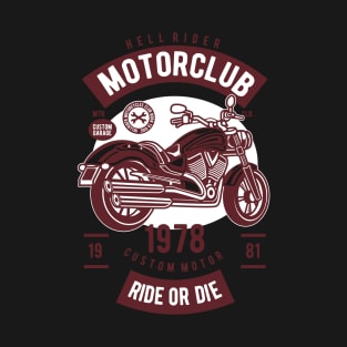 Motorcycle Club, Vintage Retro Classic T-Shirt