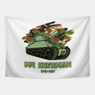 M4 Sherman German Tank Tapestry